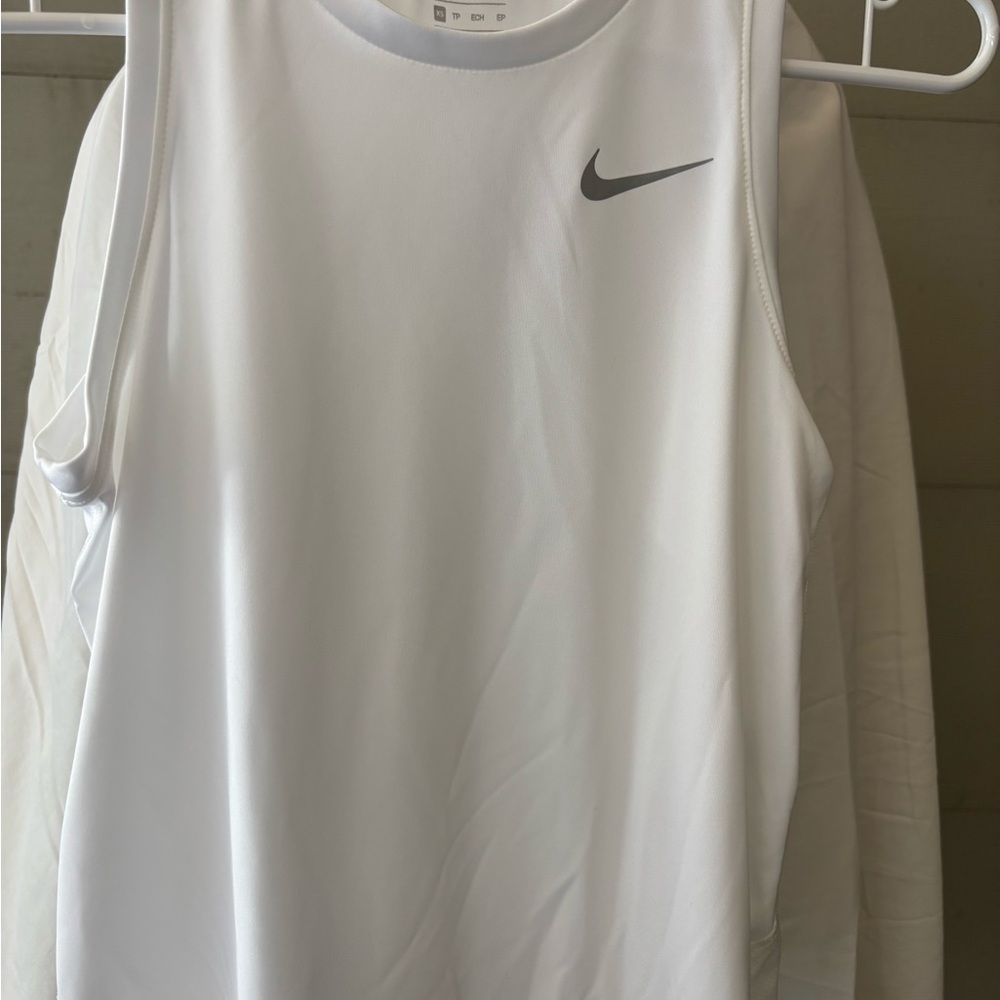 Nike Dri-FIT White Running Tank